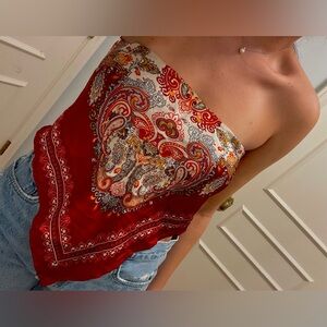 Scarf Top with Bandeau